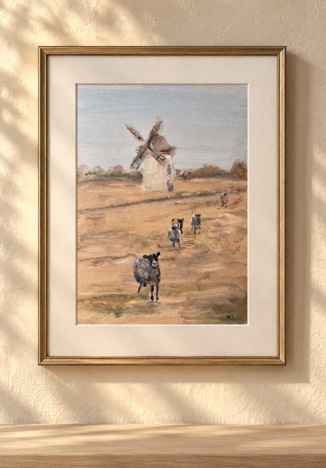 Interior visualisation of Autumn, Somewhere in England by Marina Stognieva in a frame